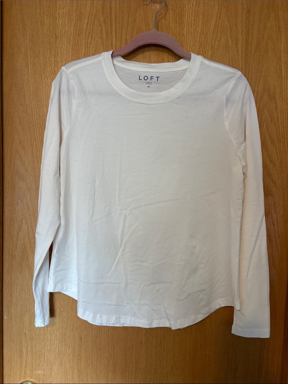 LOFT Women’s Long Sleeve Crewneck Tee - White